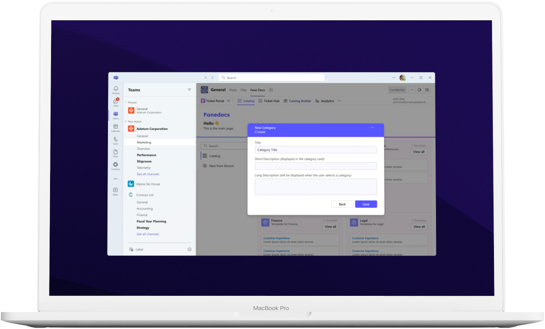 Flowdocs App on notebook